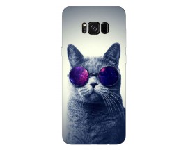 Husa Silicon Soft Upzz Print Compatibila Cu Samsung S8+ Plus Cool Cat