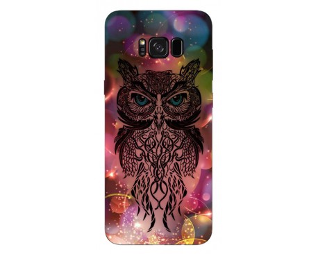 Husa Silicon Soft Upzz Print Samsung Galaxy S8 Model Sparkle Owl