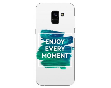 Husa Silicon Soft Upzz Print Samsung Galaxy A8 2018 Model Enjoy