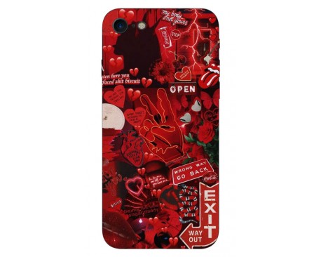 Husa Silicon Soft Upzz Print iPhone 7/iPhone 8 Model Exit