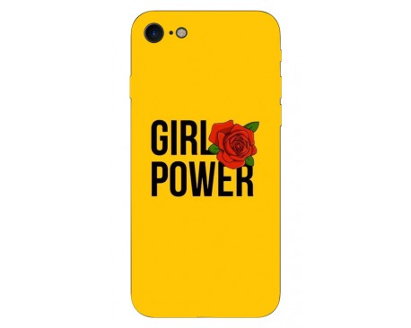 Husa Silicon Soft Upzz Print iPhone 7/iPhone 8 Model Flame Girl Power