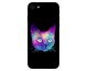 Husa Silicon Soft Upzz Print iPhone 7/iPhone 8 Model Neon Cat