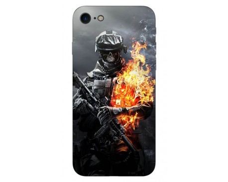 Husa Silicon Soft Upzz Print iPhone 7/iPhone 8 Model Soldier