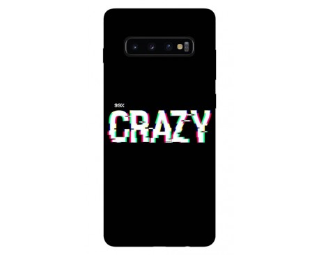 Husa Silicon Soft Upzz Print Samsung Galaxy S10 Model Crazy