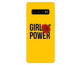 Husa Silicon Soft Upzz Print Samsung Galaxy S10 Model Girl Power