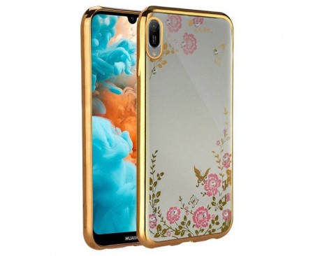 Husa Spate Forcell Bling Diamond Huawei Y7 2019 / Y7 Prime 2019  Gold