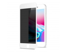 Folie Sticla 4d Privacy iPhone 7 Plus /8 Plus - Alb