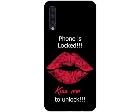Husa Silicon Soft Upzz Print Samsung Galaxy A50 Model Kiss