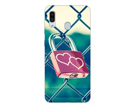 Husa Silicon Soft Upzz Print Samsung Galaxy A30 Model Heart Lock