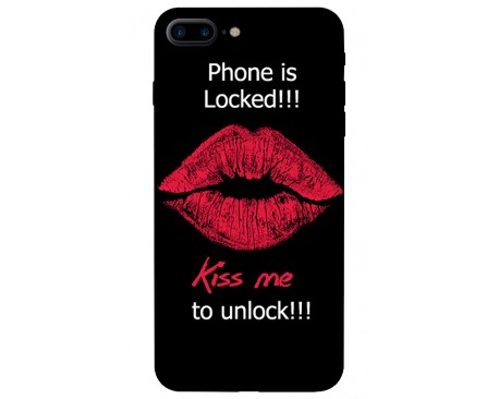 Husa Silicon Soft Upzz Print iPhone 7/8 Plus Model Kiss