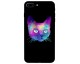 Husa Silicon Soft Upzz Print iPhone 7/8 Plus Model Neon Cat