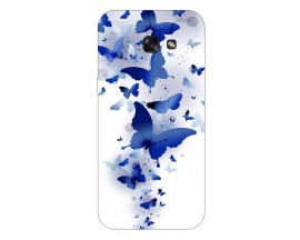 Husa Silicon Soft Upzz Print Samsung A5 2017 Model Blue Butterflies