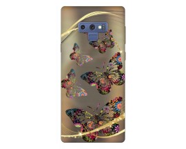Husa Silicon Soft Upzz Print Samsung Galaxy Note 9 Model Golden Butterfly