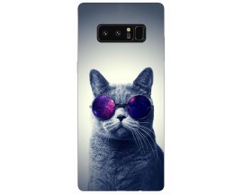 Husa Silicon Soft Upzz Print Samsung Galaxy Note 8 Model Cool Cat