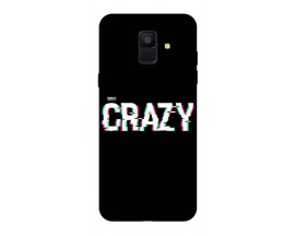 Husa Silicon Soft Upzz Print Compatibila Cu Samsung A6 2018 Model Crazy