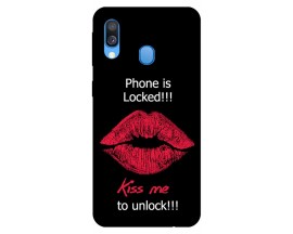 Husa Silicon Soft Upzz Print Samsung Galaxy A40 Model Kiss