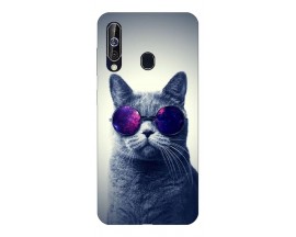 Husa Silicon Soft Upzz Print Samsung Galaxy A60 Model Cool Cat