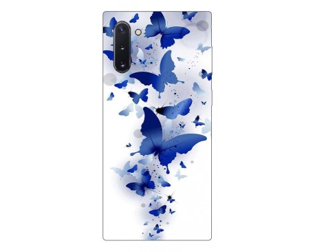 Husa Premium Upzz Print Samsung Galaxy Note 10 Model Blue Butterflyes