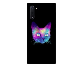 Husa Premium Upzz Print Samsung Galaxy Note 10 Model Neon Cat