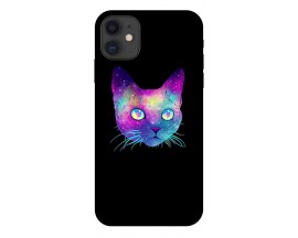 Husa Premium Upzz Print Compatibila Cu iPhone 11 Model Neon Cat