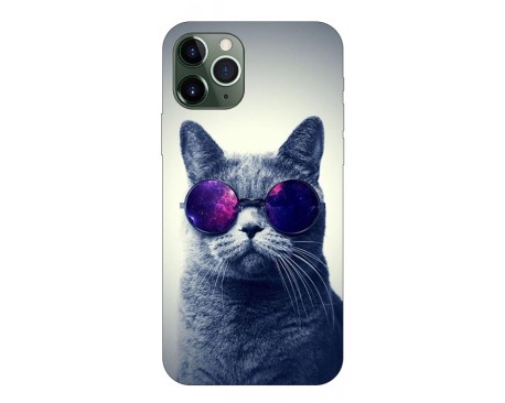 Husa Premium Upzz Print iPhone 11 Pro Max Model Cool Cat