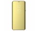 Husa Tip Carte Mirror Huawei P30 Lite  Cu Folie Sticla Upzz Glass Inclusa In Pachet, Gold