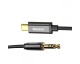 Cablu Premium Audio Baseus M01 Type-C la Mufa Jack 3,5mm, 120cm Lungime, Negru