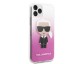 Husa Premium Karl Lagerfeld iPhone 11 Pro Glitter Karl Roz, Silicon