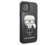 Husa Premium Karl Lagerfeld iPhone 11 Pro  Glitter Iconic Karl Head Negru