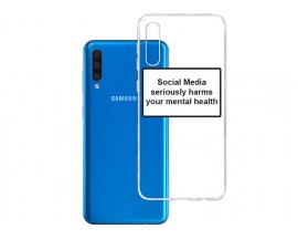 Husa Spate Silicon Upzz Label Samsung Galaxy A50 Model Social