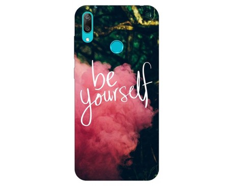 Husa Silicon Soft Upzz Print Huawei Y7 2019 Model Be Yourself