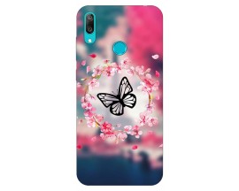Husa Silicon Soft Upzz Print Huawei Y7 2019 Model Butterfly
