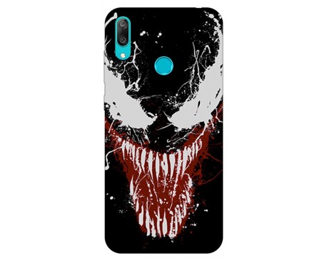 Husa Silicon Soft Upzz Print Huawei Y7 2019 Model Monster