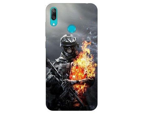 Husa Silicon Soft Upzz Print Huawei Y7 2019 Model Soldier