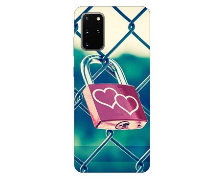 Husa Silicon Soft Upzz Print Samsung Galaxy S20 Plus Model Heart Lock