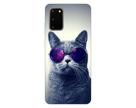 Husa Silicon Soft Upzz Print Samsung Galaxy S20 Model Cool Cat