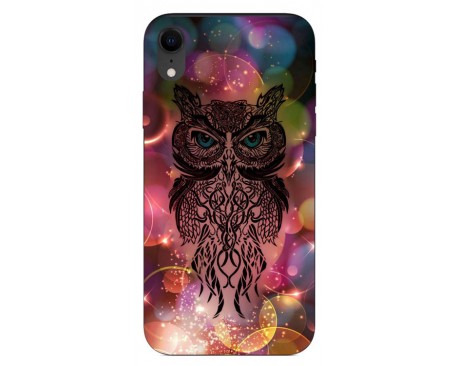 Husa Silicon Soft Upzz Print iPhone Xr Model Sparkle Owl