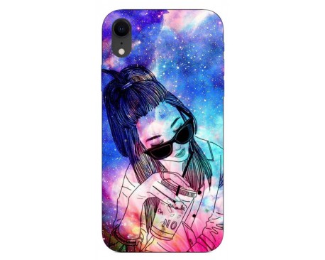 Husa Silicon Soft Upzz Print iPhone Xr Model Universe Girl