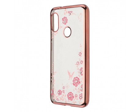 Husa Spate Forcell Bling Diamond Samsung Galaxy M30 Rose Gold