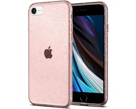 Husa Premium Spigen Liquid Crystal Glitter iPhone SE 2020 ,Silicon ,Rose