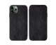 Husa Premium Flip Book Upzz Leather iPhone 11 Pro, Piele Ecologica, Negru