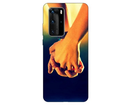 Husa Silicon Soft Upzz Print Huawei P40 Pro Model Together