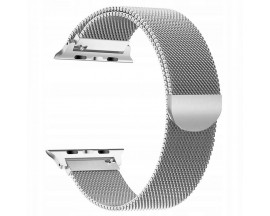 Curea Apple Watch, Tech Protect Milanese Loop, Compatibila cu Apple Watch 1/2/3/4/5 (38/40MM) ,Silver