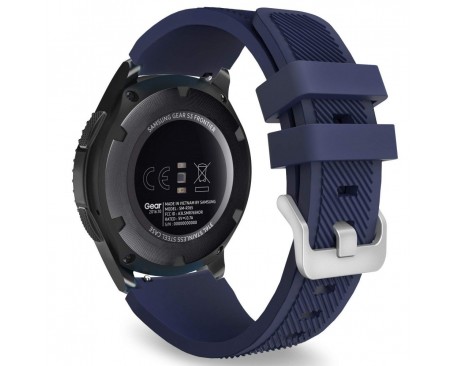 Curea Upzz Tech Protect Smootband Compatibila Cu Samsung Galaxy Watch 46 mm ,Midnight Blue