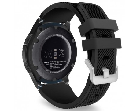 Curea Upzz Tech Protect Smoothband Compatibila Cu Samsung Galaxy Watch 46 mm ,Negru