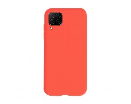 Husa Spate Upzz Silicone Huawei P40 Lite  ,cu Interior Alcantara ,Hot Pink