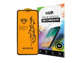 Folie 6d Full Cover Full Glue Upzz Pro Glass iPhone 11 Pro Max Cu Adeziv Pe Toata Suprafata Foliei