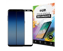 Folie 5d Full Cover Full Glue Upzz Pro Glass Compatibila Cu Samsung A6+ Plus 2018  Cu Adeziv Pe Toata Suprafata Foliei