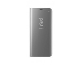 Husa Tip Carte S View Mirror Samsung Galaxy A41, Silver