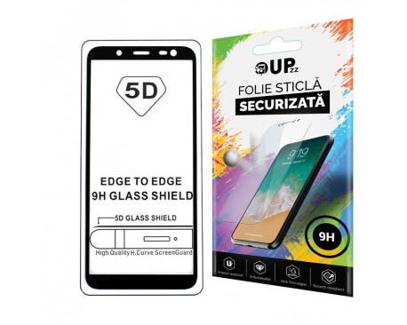 Folie 5d Full Cover Full Glue Mixon Pro Glass Samsung J4+ 2018 Cu Adeziv Pe Toata Suprafata Foliei